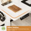 Sweetcrispy Electric Standing Desk with Drawer Adjustable Desk Ergonomic Rising Desk Computer Workstation,48 x 24 Inches White