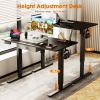 Sweetcrispy Electric Standing Desk with Drawer Adjustable Desk Ergonomic Rising Desk Computer Workstation,48 x 24 Inches Black