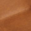 4pcs Disassembled PU Iron Pipe Curved Dining Chair Brown