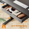 Sweetcrispy Electric Standing Desk with Drawer Adjustable Desk Ergonomic Rising Desk Computer Workstation,48 x 24 Inches Black